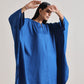 trueBrowns Ink Blue Oversized Round Co-Ord Set - Swadesiicart