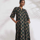 trueBrowns Green Foil Print Cotton Kurta Set | Swadesiicart