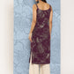 Ahalyaa Floral Foil Printed Crepe Kurta | Swadesiicart