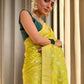 Kalini Floral Woven Design Zari Detailed Banarasi Saree | Swadesiicart