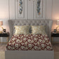 MYTRIDENT Red White Ethnic Motifs Cotton 120 TC Queen Bedsheet With 2 Pillow Covers - Swadesiicart
