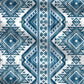 MYTRIDENT Blue White Ethnic Motifs Cotton 120 TC Queen Bedsheet With 2 Pillow Covers - Swadesiicart