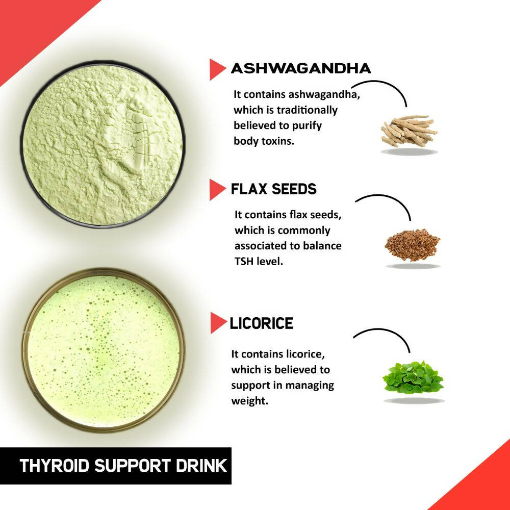Just Vedic Thyroid Support Drink Mix - Swadesiicart