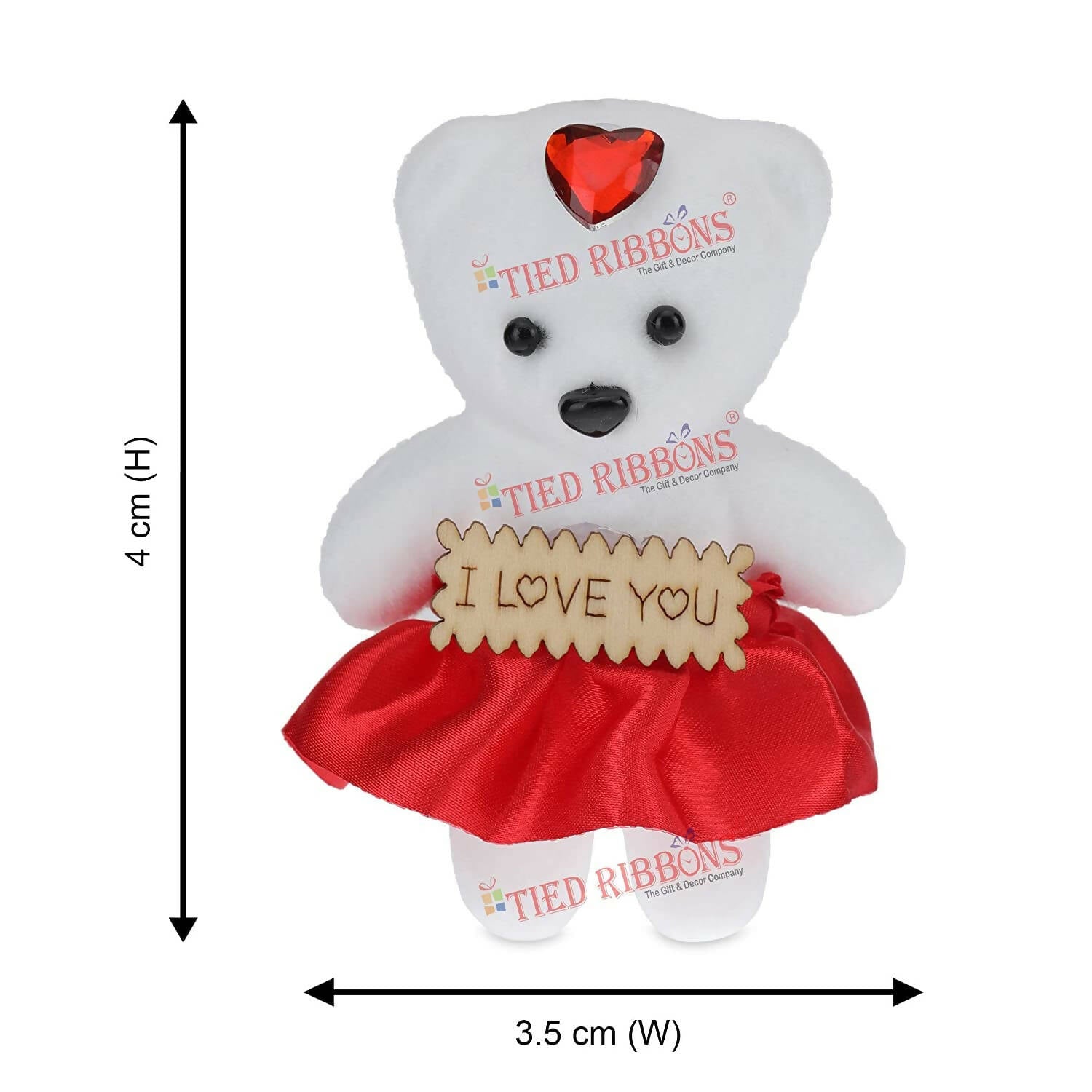 Tied Ribbons Rose Flower Artificial With Teddy - Valentines Day Gift Box | Swadesiicart