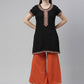 Souchii Red Knitted Ethnic Palazzos - Swadesiicart
