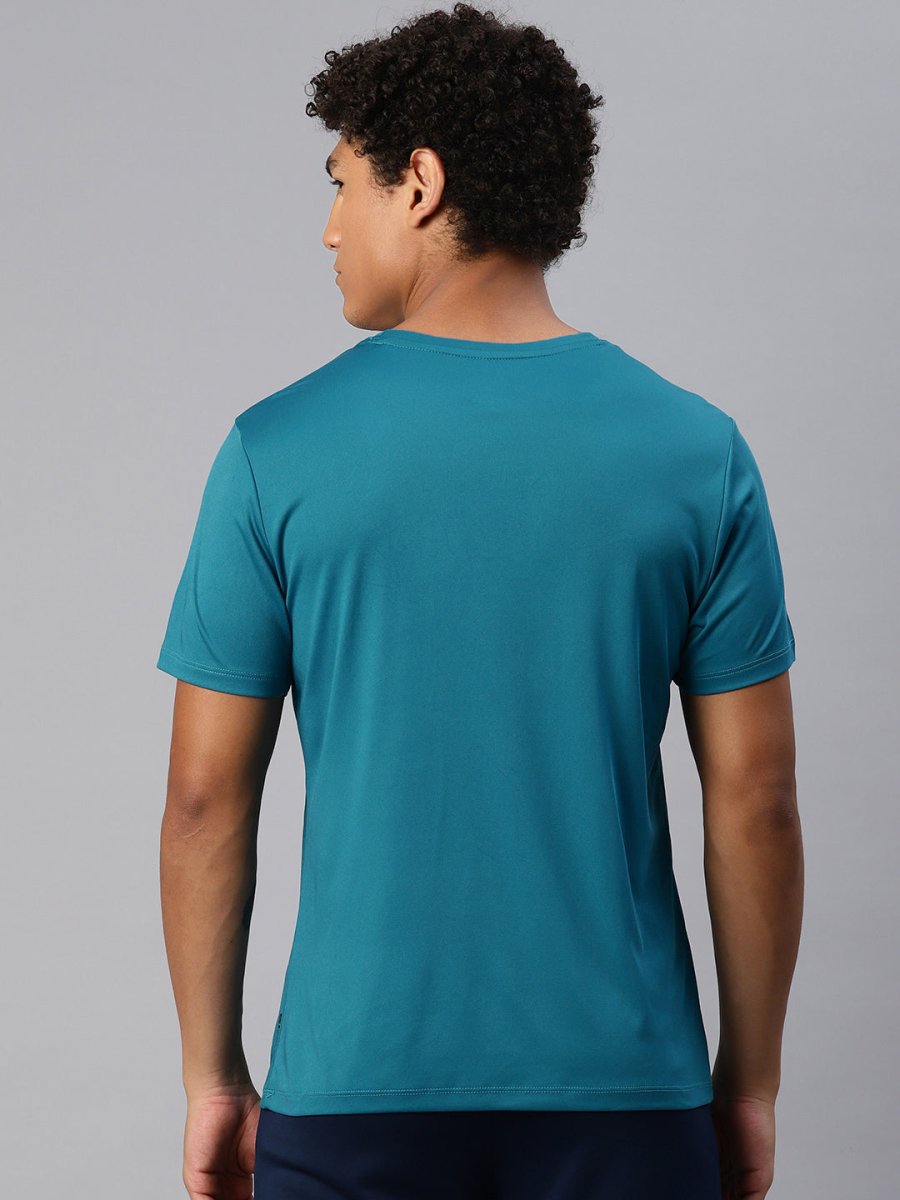 Alcis Men Typography Printed Anti Static Slim Fit T-shirt | Swadesiicart