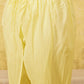 ADA Women Yellow & Green Chikankari Embroidered Empire Sustainable Handloom Kurta with Dhoti Pants | Swadesiicart