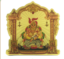 Stickerbazaar Micro Golden Mandir Sticker Regular - Swadesiicart
