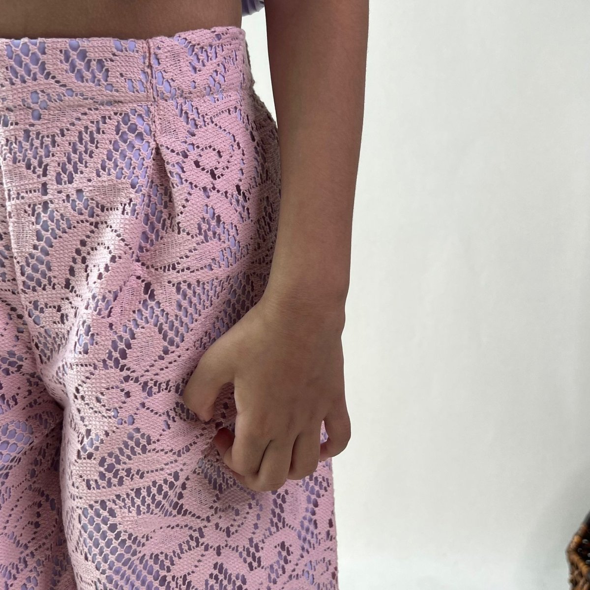 ArthLife Lavender And Pink Bow Co-Ord Set - Swadesiicart