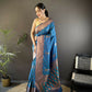 Joban Fashion Banarasi Royal Blue Woven Woven Soft Silk Saree | Swadesiicart