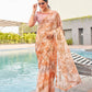 Tikhi Imli Tie and Dye Chiffon Saree | Swadesiicart