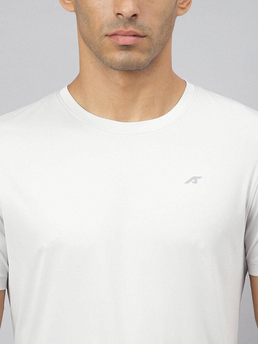 Alcis Men Anti-Static Soft-Touch Slim-Fit Sports for All Round Neck T-Shirt | Swadesiicart