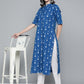 HERE&NOW Women Blue & White Ethnic Motifs Printed Kurta - Swadesiicart