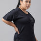 MKH Plus Size Typography Printed Drop Shoulder Sleeves Dri-FIT Relaxed Fit Sports T-shirt - Swadesiicart