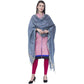 A R Silk Gray Color Golden Border Cotton Dupattas and Chunnis