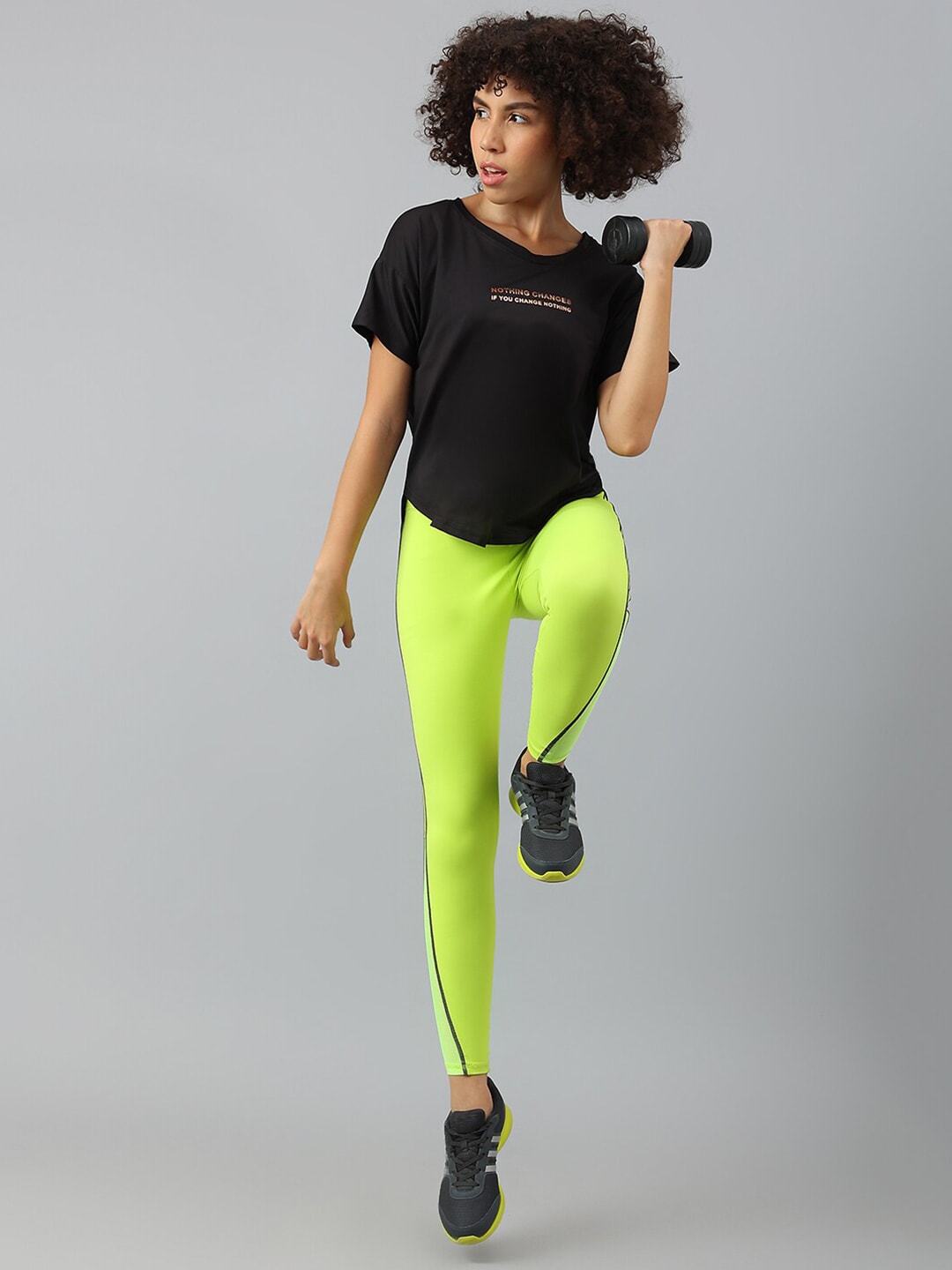 MKH Women Typography Printed Dri-FIT Sports T-shirt - Swadesiicart