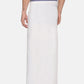 Sethukrishna Men White Solid Cotton Dhoti | Swadesiicart