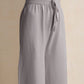 trueBrowns Grey Woollen Flared Pants | Swadesiicart