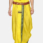 Sethukrishna Men Yellow & Green Solid Readymade Dhoti Pant | Swadesiicart