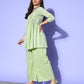 Ahalyaa Printed Tunic with Palazzos | Swadesiicart