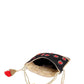 Masq Black & Red Embellished Embroidered Potli Clutch - Swadesiicart