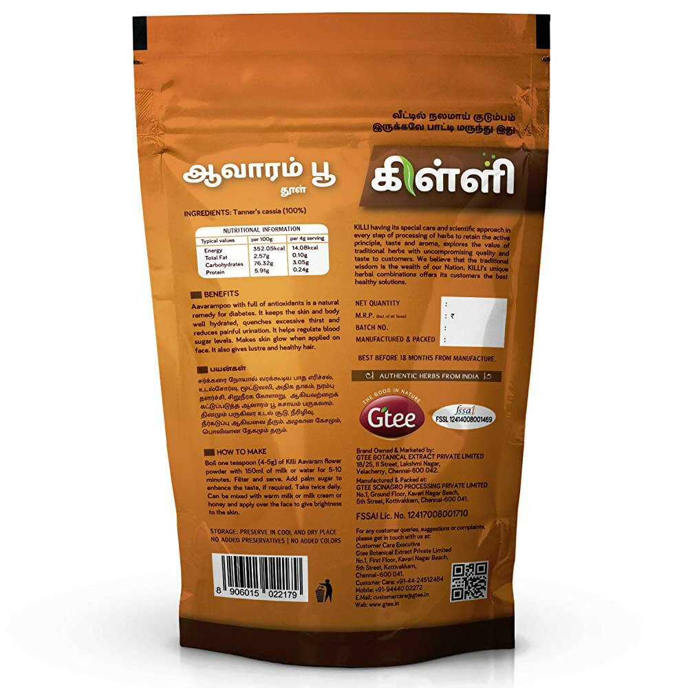 Killi Herbs Aavaram -Flower Powder - Swadesiicart
