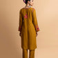 HOUSE OF KARI Floral Yoke Design Chikankari Kurta With Palazzo | Swadesiicart
