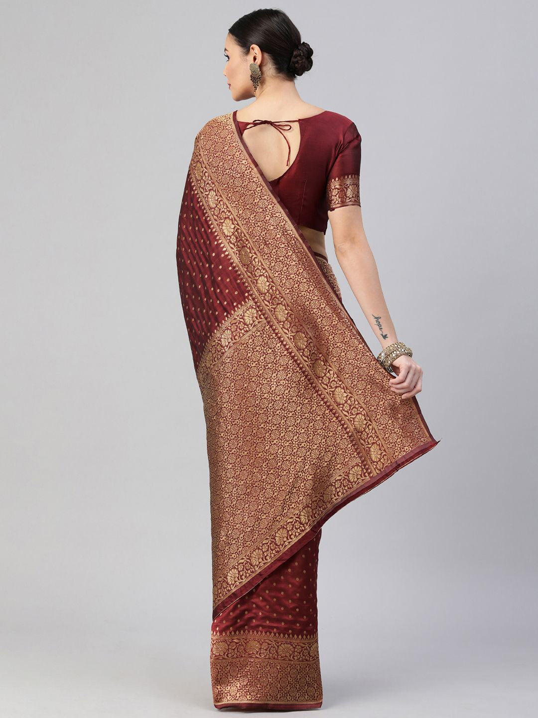 Kalini Ethinic Woven Design Zari Banarasi Saree | Swadesiicart