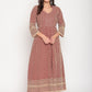 Kalini Chikankari Embroidered Pure Cotton Anarkali Kurta | Swadesiicart