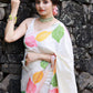 Mitera Floral Printed Zari Banarasi Saree | Swadesiicart