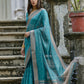 Vishnu Weaves Women's Rama Soft Tissue Silk Zari Woven Saree with Blouse - Swadesiicart