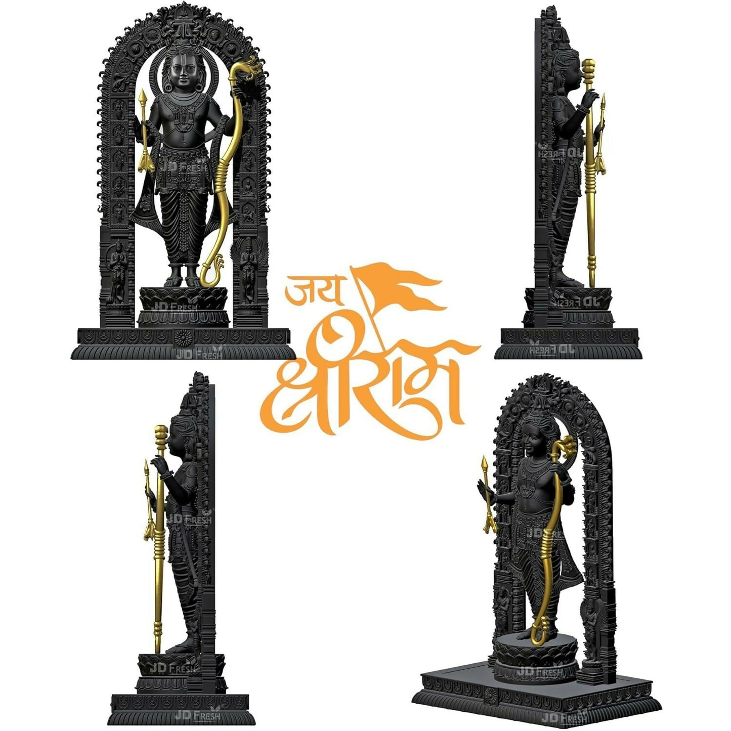 Jd Fresh Shree Ram Lalla Murti In Ayodhya Mandir Ramlalla Temple Idol - Swadesiicart