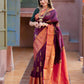 Kalini Ethnic Motifs Woven Design Silk Cotton Banarasi Saree | Swadesiicart