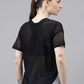 MKH Relaxed Fit Typography Printed Drop-Shoulder Sleeves Dri-FIT Sheer Training T-shirt - Swadesiicart