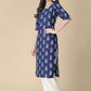 Kalini Ethnic Motifs Printed Round Neck Kurta with Trousers - Swadesiicart