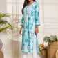 HOUSE OF KARI Floral Embroidered Chikankari Pure Cotton Kurta | Swadesiicart