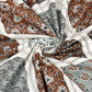 LIVING ROOTS Green & White Ethnic Pure Cotton 300 TC King Bedsheet with 2 Pillow Covers - Swadesiicart