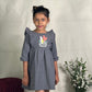 ArthLife Grey Cactus Embroidered Dress