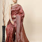 Kalini Ethnic Motifs Woven Design Zari Banarasi Saree | Swadesiicart