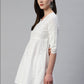Kalini Floral Embroidered Chikankari Cotton Kurta | Swadesiicart