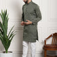 Sojanya Floral Printed Mandarin Collar Kurta With Churidar | Swadesiicart