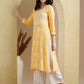 ADA Floral Lucknowi Chikankari Straight Kurta | Swadesiicart