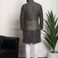 Sojanya Ethnic Motifs Woven Design Embroidered Straight Kurta & Churidar With Nehru Jacket | Swadesiicart