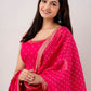 Kalini Women Floral Embroidered Spaghetti Kurta Sharara and Dupatta set | Swadesiicart