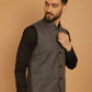 Even Apparels Nehru Jacket With Welt Pockets - Grey | Swadesiicart