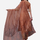 HERE&NOW Lucknowi Chikankari Schiffli Chanderi Silk Kurta Trousers with Organza Dupatta | Swadesiicart
