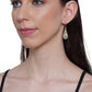 Shoshaa Green Gold-Polished Handcrafted Classic Drop Earrings | Swadesiicart