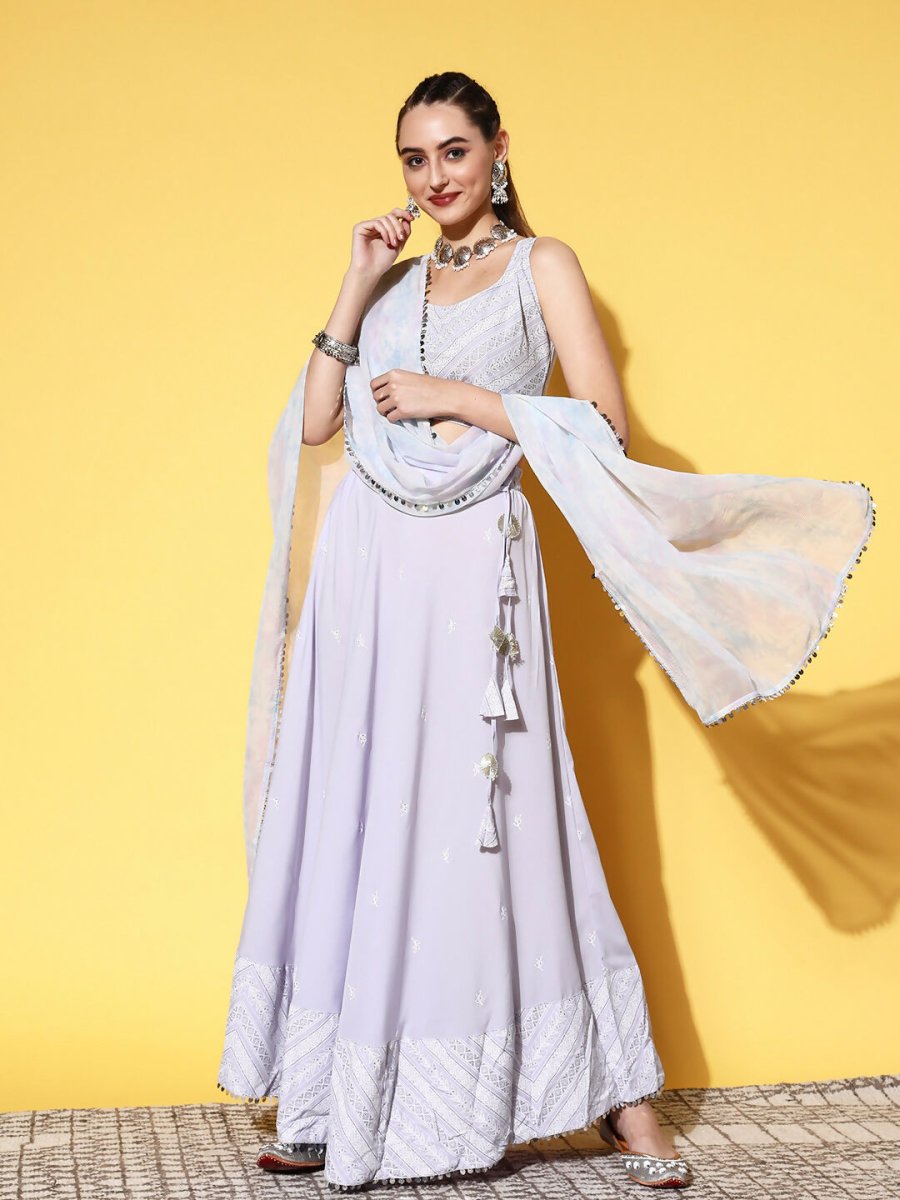 Ahalyaa women's wear Traditional wear lehenga choli - Powder Blue | Swadesiicart