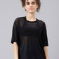 MKH Typography Printed Relaxed Fit Sheer Dri-FIT T-shirt - Swadesiicart