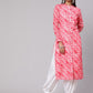 Aks Floral Printed Straight Kurta
